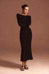 Knitted Backless Dress