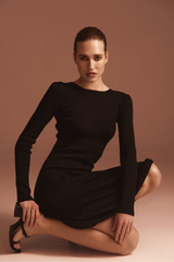 Knitted Backless Dress