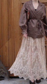 Lace Maxi Skirt<br>