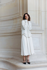 Satin Midi Skirt