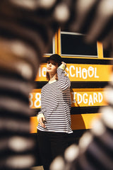 Кофта тельняшка с цветными акцентами - от бренда №8