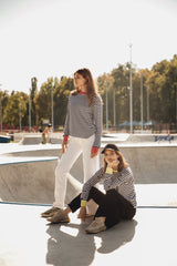 Кофта тельняшка с цветными акцентами - от бренда №8