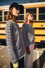 Кофта тельняшка с цветными акцентами - от бренда №8