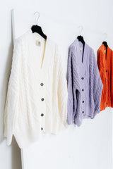 Braided Knitted Cardigan