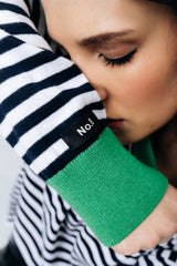 Кофта тільняшка з кольоровими акцентами