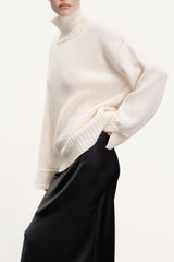 Светр з мериносової шерсті, молочний